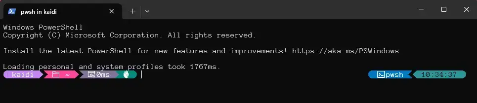 windows powershell 安装oh my posh彩色主题