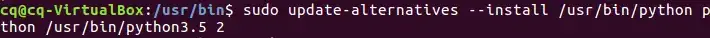 ubuntu,设置python3.5为默认版本