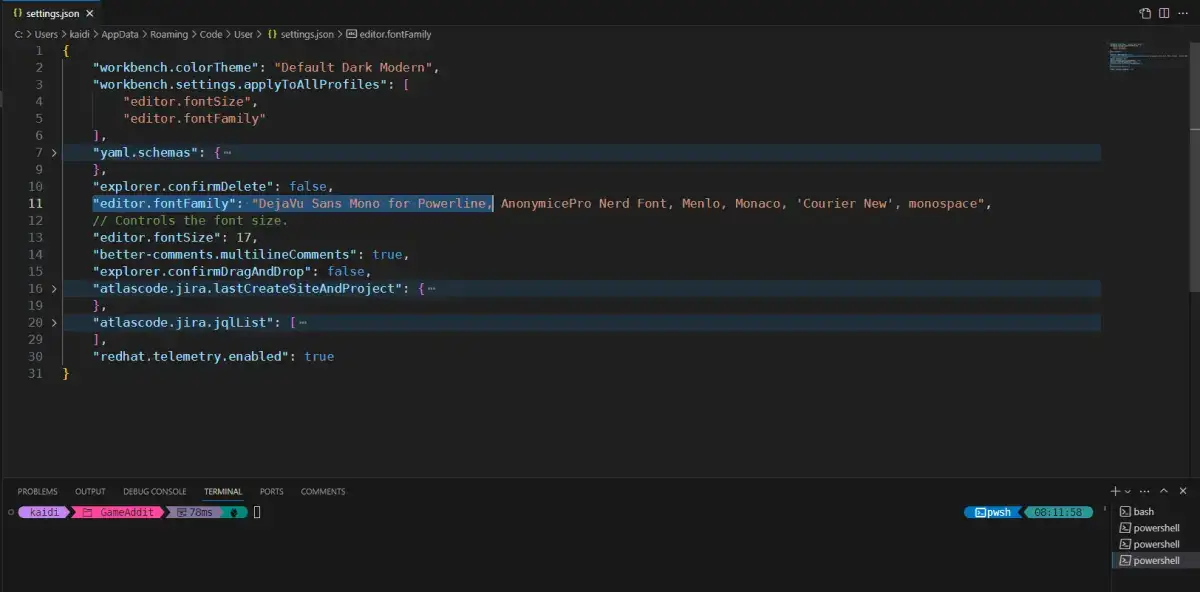 windows powershell 安装oh my posh彩色主题