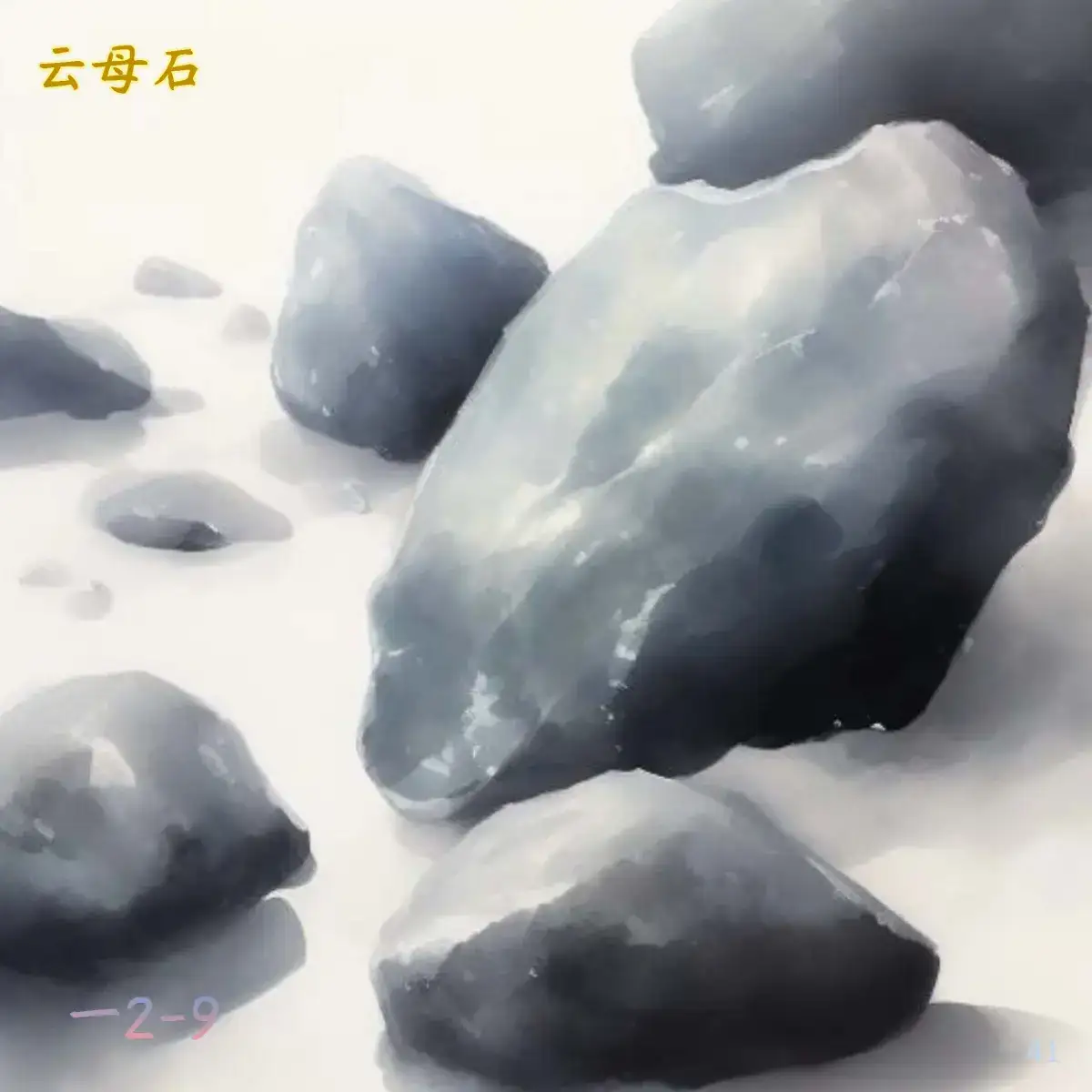 石部-金玉：珊瑚 琉璃，云母 石英，密陀僧 青琅轩 AI 纲目·图绘