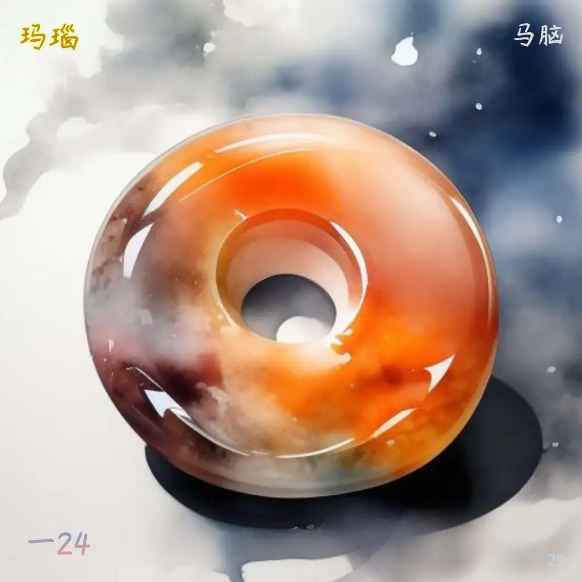 石部-金玉：珊瑚 琉璃，云母 石英，密陀僧 青琅轩 AI 纲目·图绘