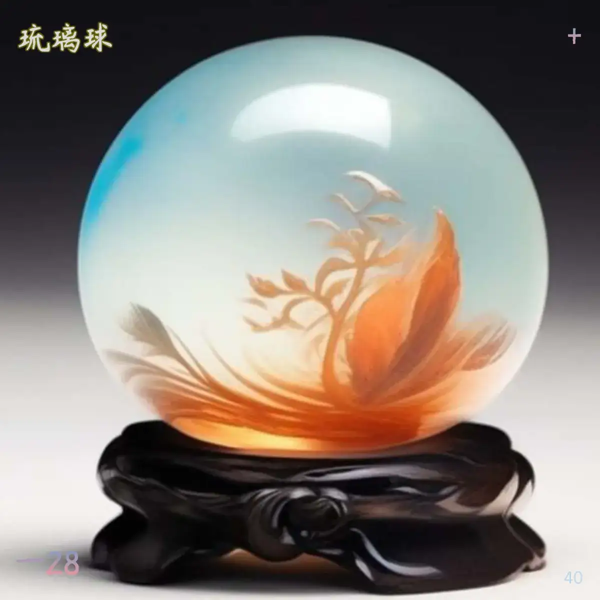 石部-金玉：珊瑚 琉璃，云母 石英，密陀僧 青琅轩 AI 纲目·图绘