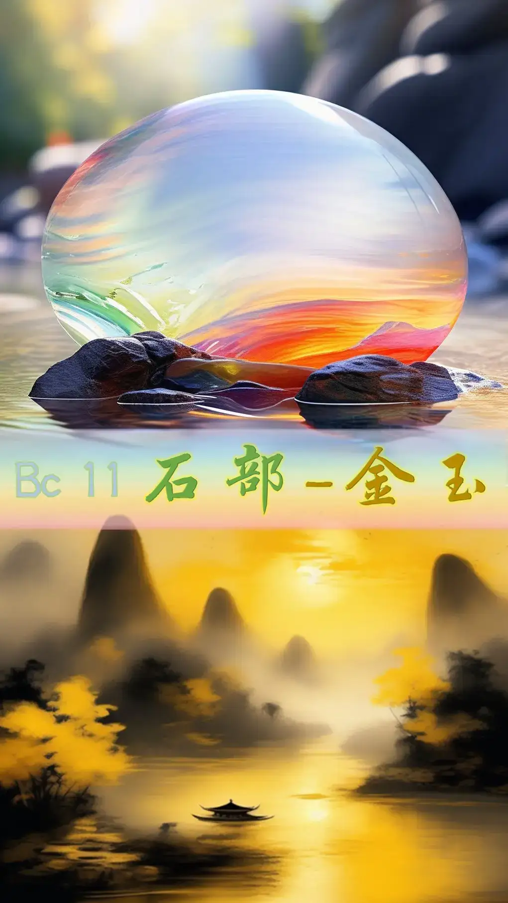 石部-金玉：珊瑚 琉璃，云母 石英，密陀僧 青琅轩 AI 纲目·图绘