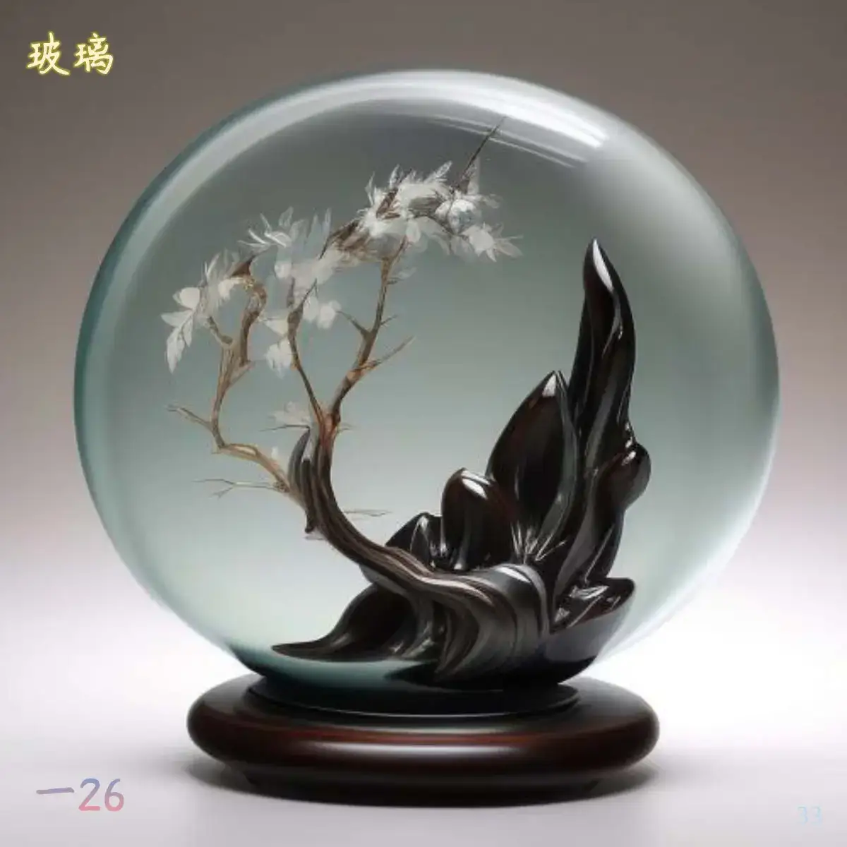 石部-金玉：珊瑚 琉璃，云母 石英，密陀僧 青琅轩 AI 纲目·图绘