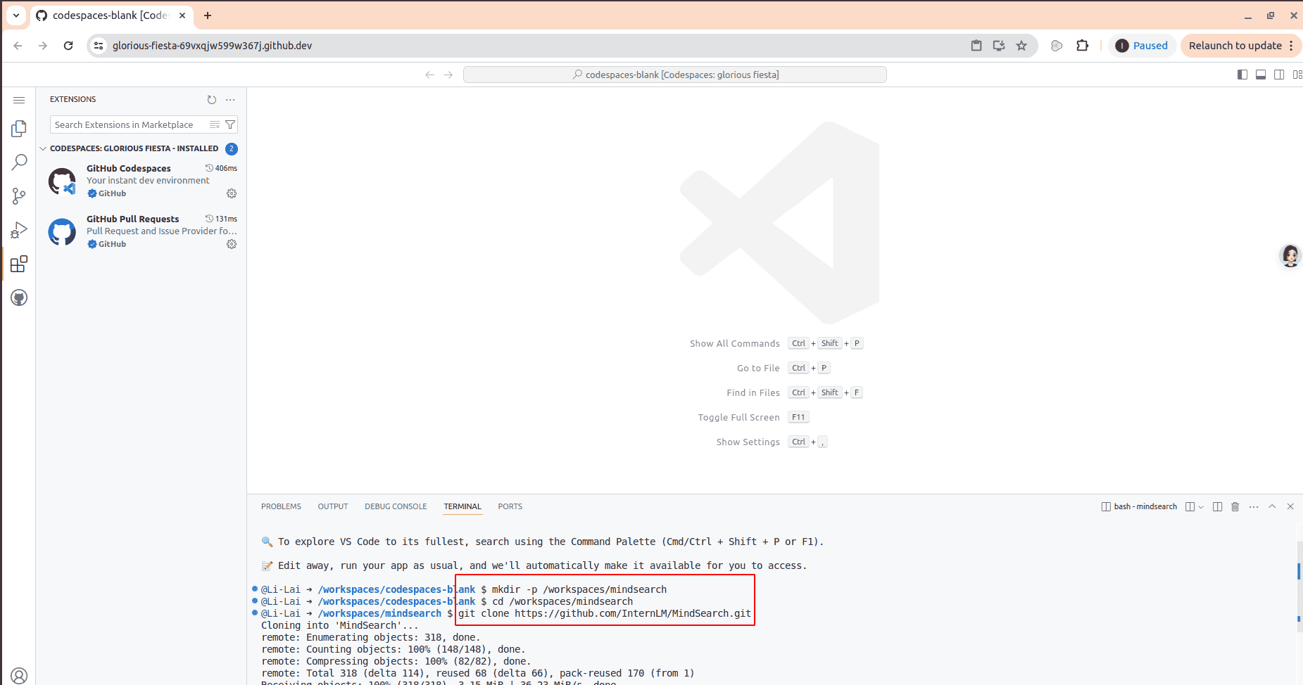 书生大模型实战营-进阶关卡-6-MindSearch 快速部署