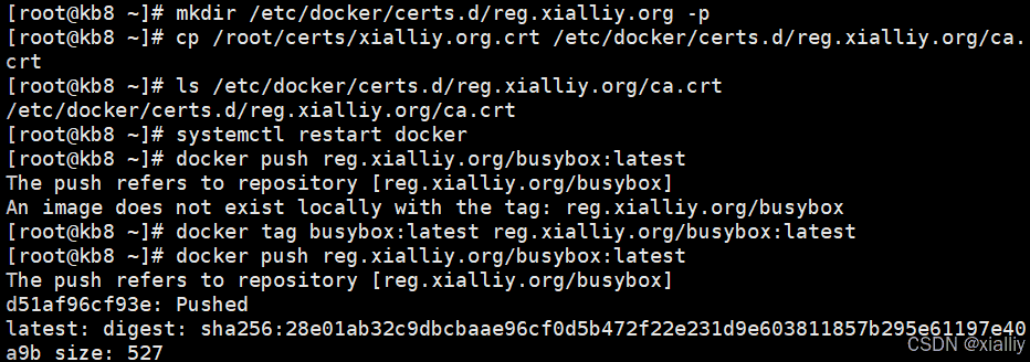 【docker】docker 镜像仓库的管理