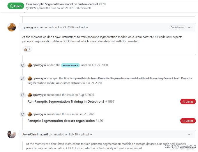 【Detectron2-Panoptic Segmentation训练自定义数据集】利用Detectron2全景分割模型训练自定义数据集