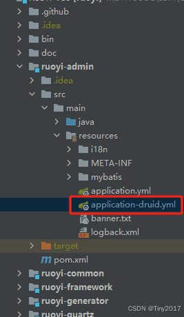 ruoyi若伊项目(vue前后端分离)下载搭建