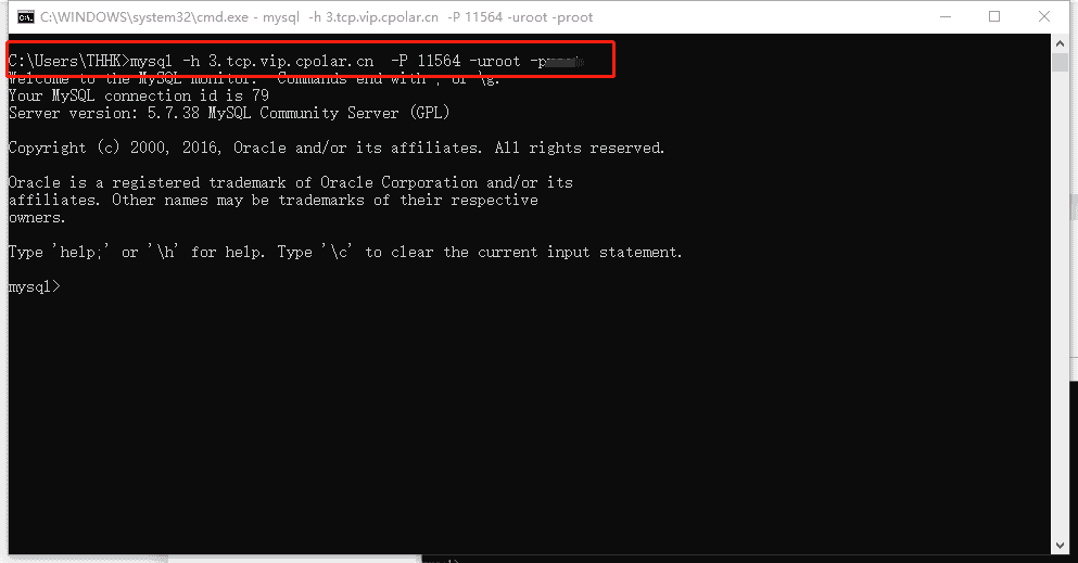 本地Linux Mysql数据库实现公网远程连接