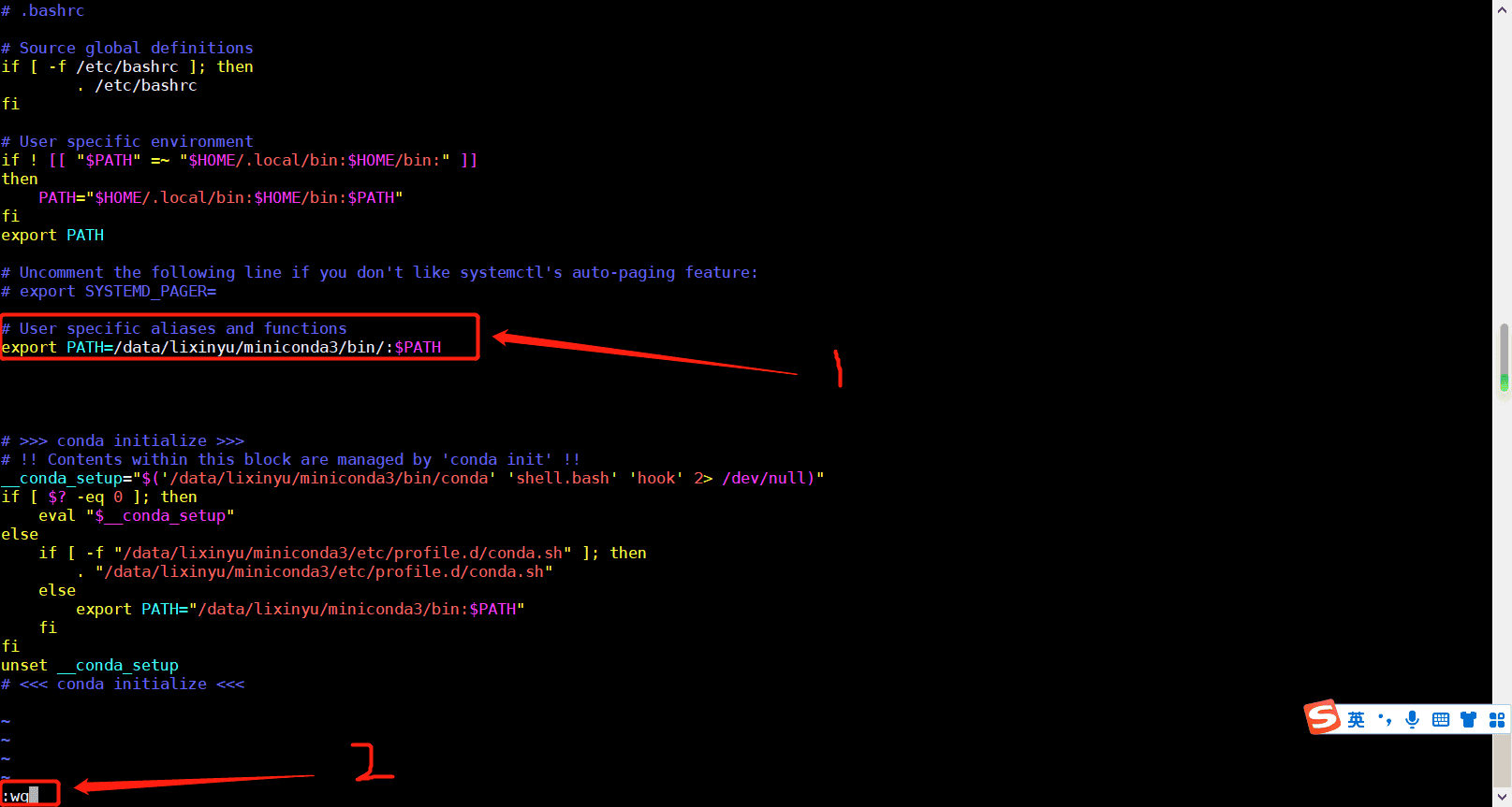8-Linux系统安装conda,镜像设置,环境变量