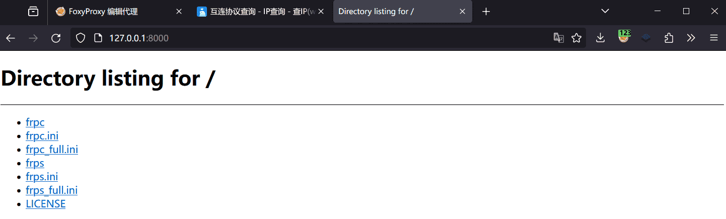 frp二层代理实验