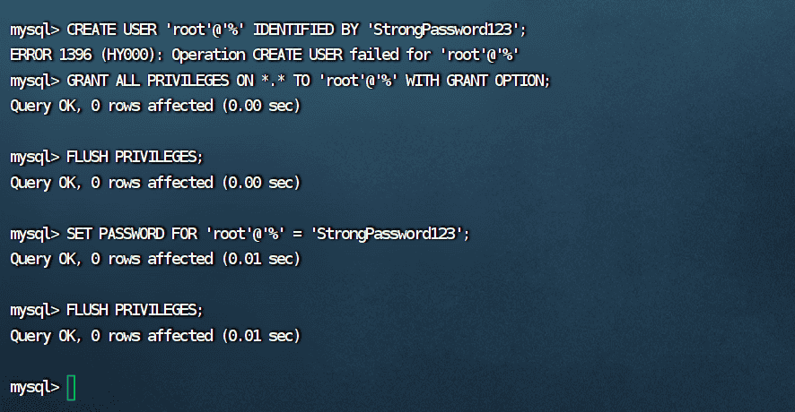 华为云耀云服务器L实例-微人事前后端分离人力资源管理系统-mysql配置vhr数据库准备