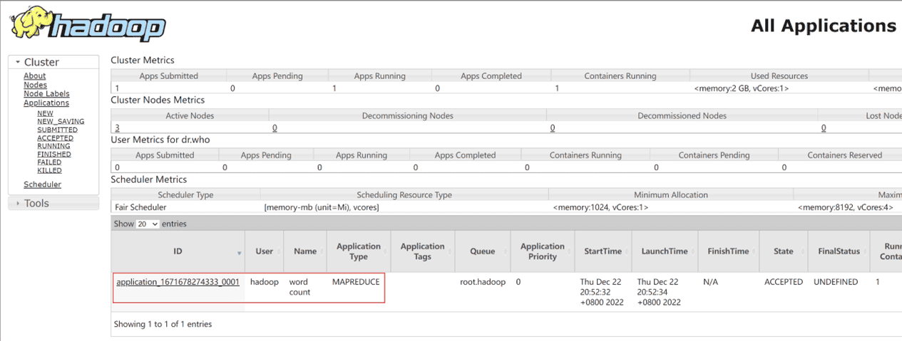 华为云耀云服务器L实例-大数据学习-MapReduce&Yarn的实操