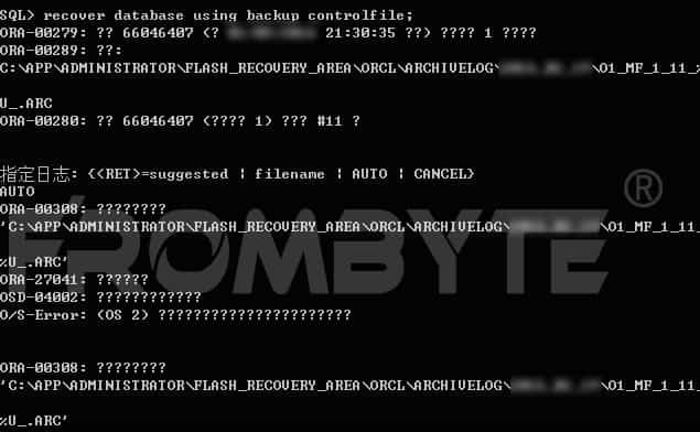 oracle数据恢复—断电导致Oracle数据库出错的数据恢复案例