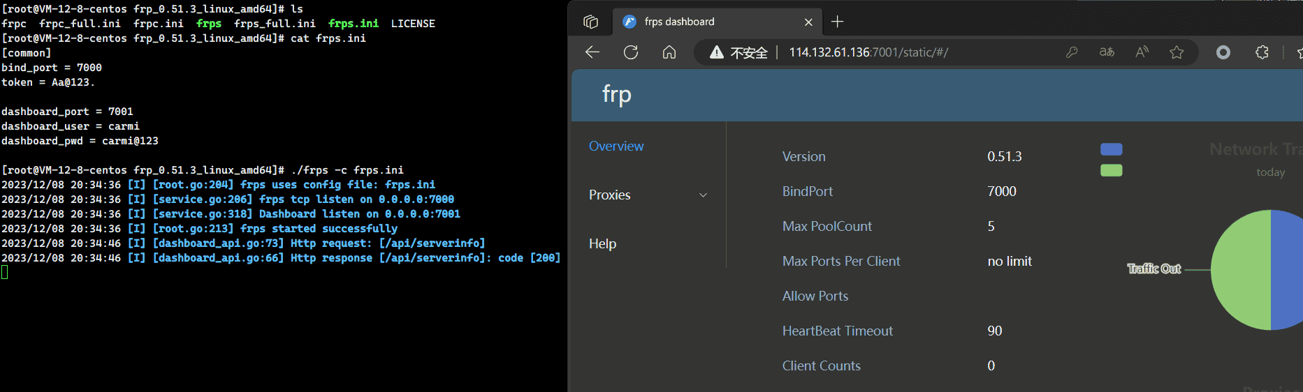 frp二层代理实验