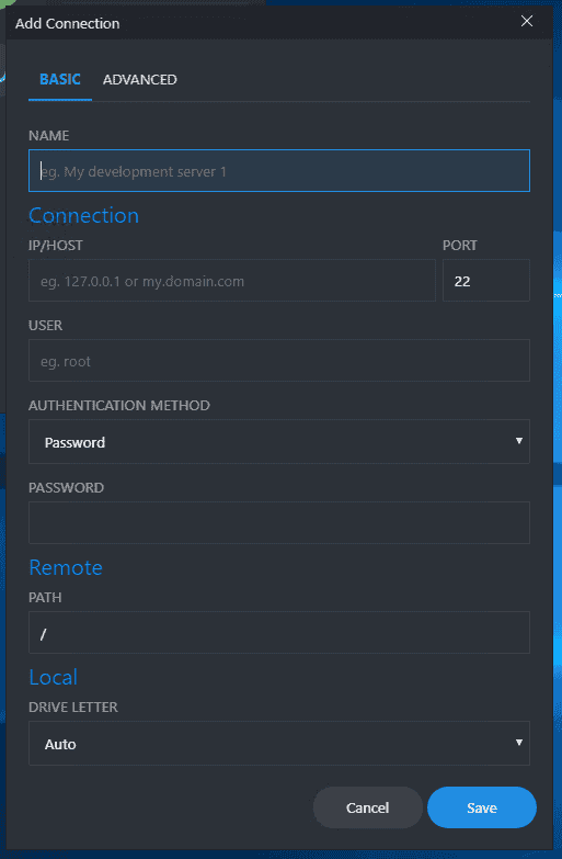 使用sshfs-win将linux服务器目录挂载到windows下