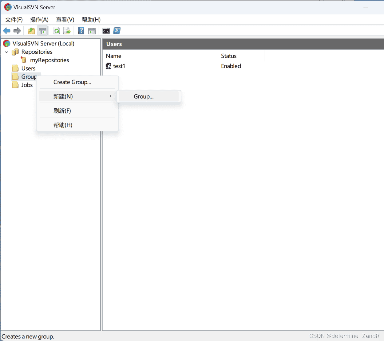 【SVN】windows SVN安装使用教程(服务器4.3.4版本/客户端1.11.0版本)