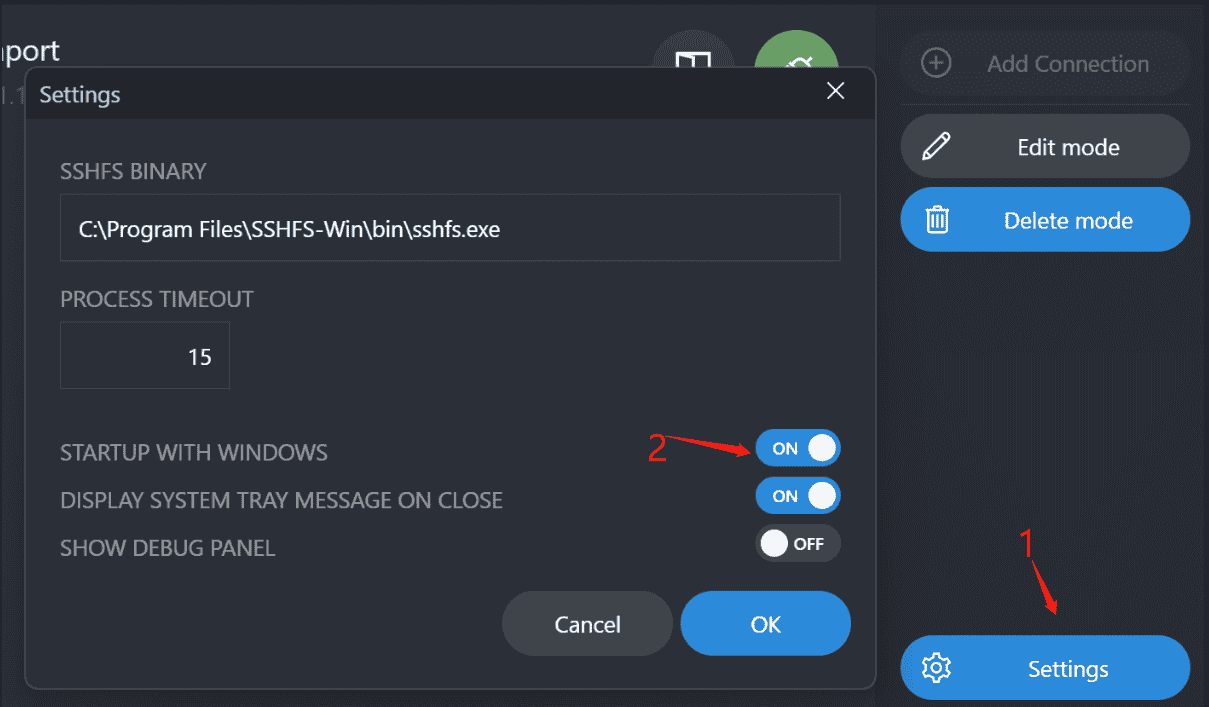 使用sshfs-win将linux服务器目录挂载到windows下