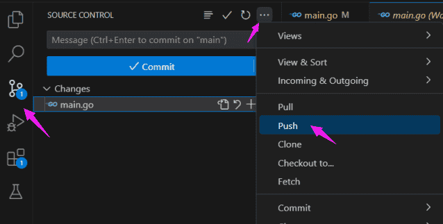 vscode 新建、合并分支
