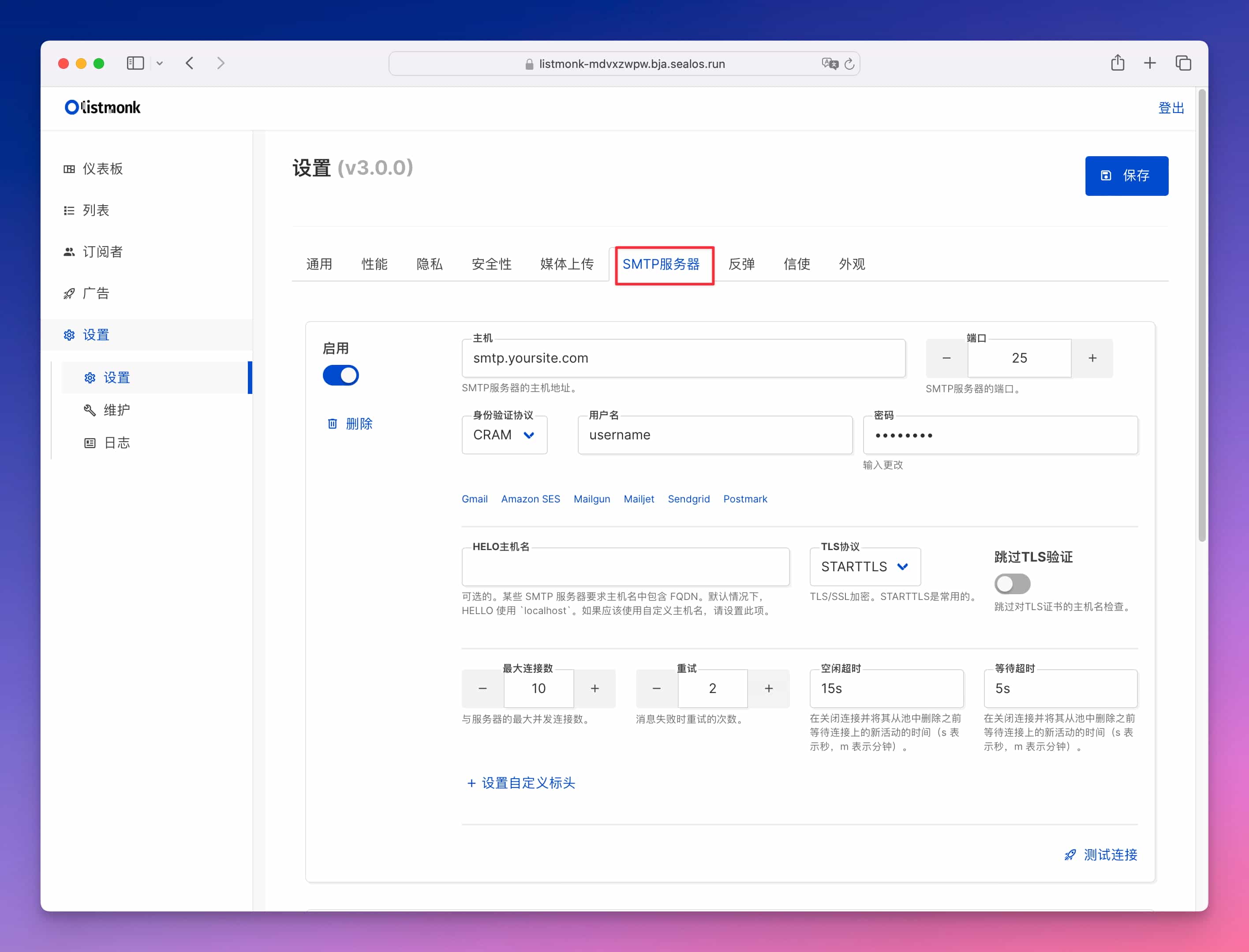 开源电子邮件营销平台 listmonk 使用教程