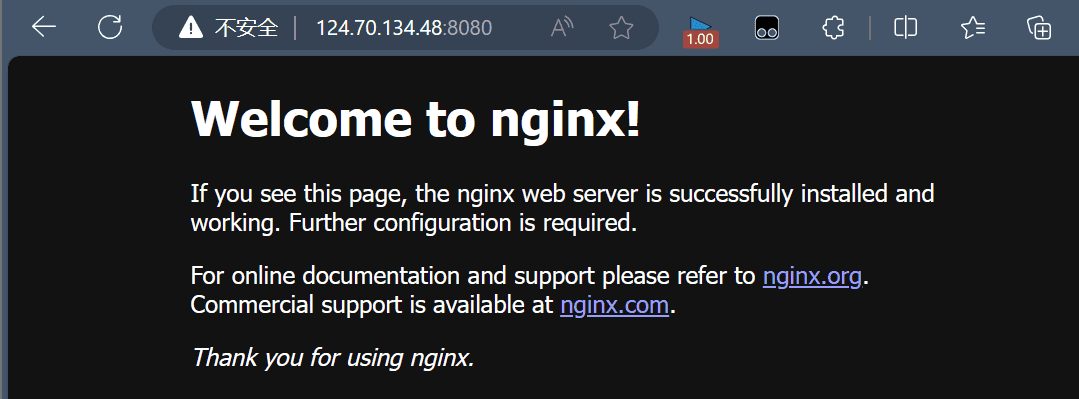 【记录10】华为云耀云服务器L实例-使用Docker拉取nginx镜像的部署示例